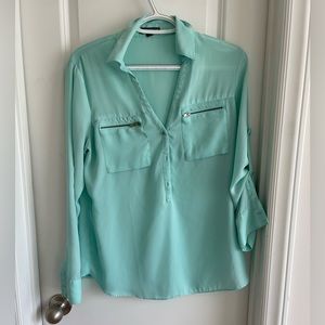 Mint colored Express top